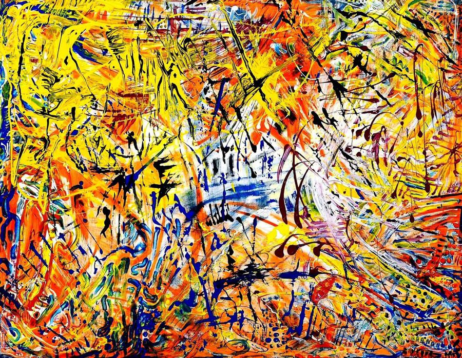 Adolf Bierbrauer, 2008, zeitgenössischer abstrakter Expressionismus, deutsche Maler und Skulpteur, contemporary abstract expressionism, German contemporary Painter and sculpturer