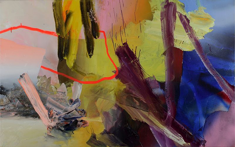 Bernard Lokai, Transit, 2015, new contemporary abstract expressionism, new contemporary paintings, Masterpupil of Gerhard Richter, Kunstakademie Düsseldorf,new German contemporary art